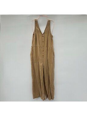 Old Navy Tan Sleeveless Button-Front Jumpsuit Size XS